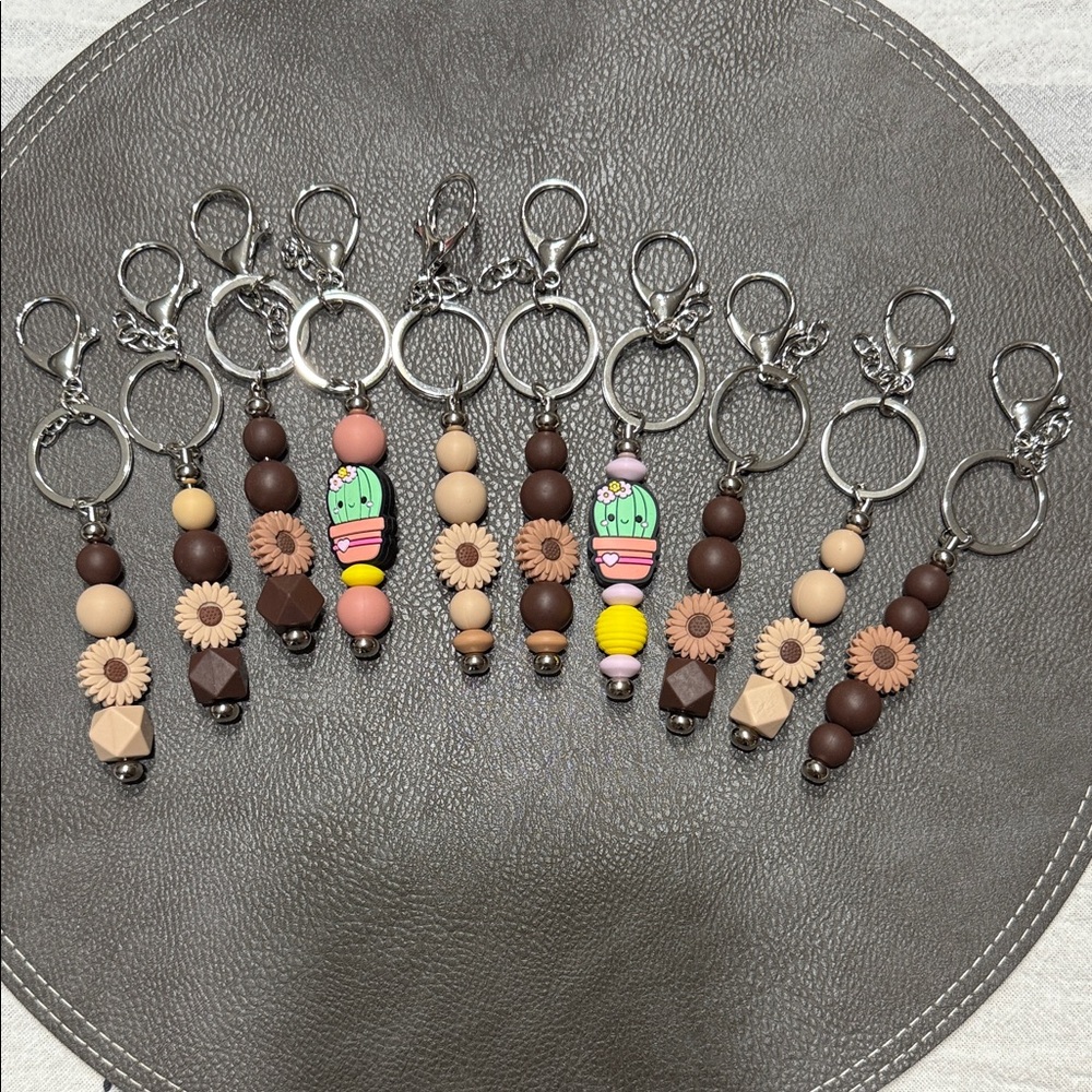 Colorful Beaded Keychains
